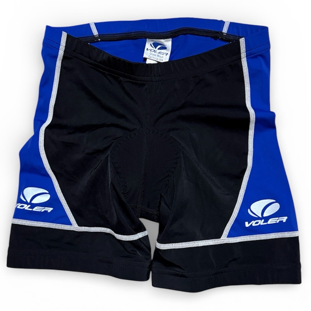 HIGH PERFORMANCE CYCLING COMPRESSION SHORTS BLACK BLUE BIKING SIZE SMALL